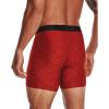 imageUnder Armour Mens MultiPack Standard Tech 6quot Inseam Boxer BriefRadiant Red 839Black