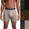 imageUnder Armour Mens MultiPack Standard Tech 6quot Inseam Boxer BriefTaupe Dusk
