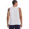 imageUnder Armour Mens Sportstyle Logo Tank104 White  Royal  Red