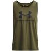 imageUnder Armour Mens Sportstyle Logo Tank390 Marine Od Green  Black  Black