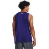 imageUnder Armour Mens Sportstyle Logo Tank468 Sonar Blue  White  White