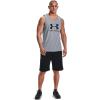 imageUnder Armour Mens Sportstyle Logo TankSteel Light Heather 036Black
