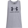 imageUnder Armour Mens Sportstyle Logo TankSteel Light Heather 036Black