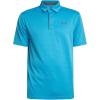 imageUnder Armour Mens Tech Golf Polo453 Ether Blue   Pitch Gray