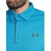 imageUnder Armour Mens Tech Golf Polo453 Ether Blue   Pitch Gray