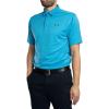 imageUnder Armour Mens Tech Golf Polo453 Ether Blue   Pitch Gray