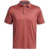 imageUnder Armour Mens Tech Golf Polo611 Sedona Red   Pitch Gray