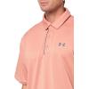 imageUnder Armour Mens Tech Golf Polo696 Canyon Pink   Pitch Gray