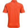 imageUnder Armour Mens Tech Golf PoloBlaze Orange 825Pitch Gray