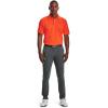 imageUnder Armour Mens Tech Golf PoloBlaze Orange 825Pitch Gray