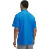 imageUnder Armour Mens Tech Golf PoloBlue AtlantisPitch Gray