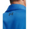 imageUnder Armour Mens Tech Golf PoloBlue Circuit 436Graphite