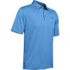 imageUnder Armour Mens Tech Golf PoloCarolina Blue 475Pitch Gray