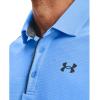 imageUnder Armour Mens Tech Golf PoloCarolina Blue 475Pitch Gray