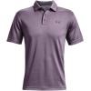 imageUnder Armour Mens Tech Golf PoloClub Purple 530Pitch Gray