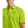 imageUnder Armour Mens Tech Golf PoloGreen Citrine 394Pitch Gray
