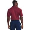 imageUnder Armour Mens Tech Golf PoloLeague Red 626Pitch Gray