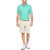 imageUnder Armour Mens Tech Golf PoloNeo Turquoise 361Pitch Gray