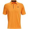 imageUnder Armour Mens Tech Golf PoloOmega Orange 857Pitch Gray