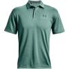 imageUnder Armour Mens Tech Golf PoloRetro Teal 391Pitch Gray