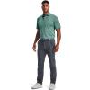imageUnder Armour Mens Tech Golf PoloRetro Teal 391Pitch Gray