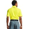 imageUnder Armour Mens Tech Golf PoloYellow Ray 705Pitch Gray