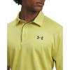 imageUnder Armour Mens Tech Golf PoloYellow ShadePitch Gray