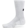 imageUnder Armour UnisexAdult Training Cotton Crew Socks 6 Pack100 White  White  Black
