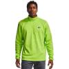 imageUnder Armour Mens Armour Fleece 12 Zip TShirtGreen Citrine 394Black