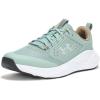 imageUnder Armour Mens Charged Commit Trainer 4 Sneaker349 Silica GreenBayouMetallic Silver