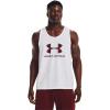 imageUnder Armour Mens Sportstyle Logo Tank103 White   Chestnut Red
