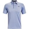 imageUnder Armour Mens Tech Golf PoloWashed Blue 420Pitch Gray