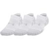 imageUnder Armour Performance Tech Pro No Show Socks 3 Pack100 White  White  Mod Gray