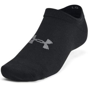 imageUnder Armour Essential No Show Socks 6 Pack001 Black  Black  Castlerock