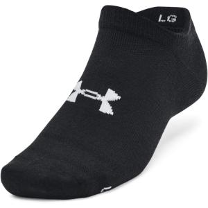 imageUnder Armour Essential No Show Socks 6 Pack002 Black  Black  Halo Gray