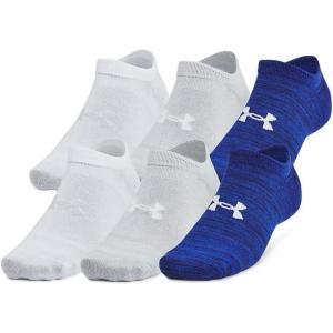 imageUnder Armour Essential No Show Socks 6 Pack400 Royal  Royal  Halo Gray