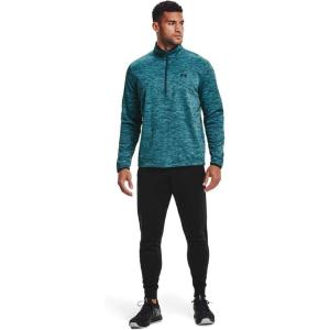 imageUnder Armour Mens Armour Fleece 12 Zip TShirtDark Cyan 463Black