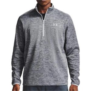 imageUnder Armour Mens Armour Fleece 12 Zip TShirtHalo Gray 014Black