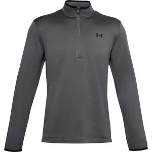 imageUnder Armour Mens Armour Fleece 12 Zip TShirtPitch Gray 012Black