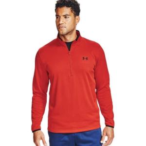 imageUnder Armour Mens Armour Fleece 12 Zip TShirtRich Orange 830Black
