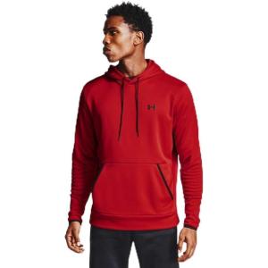 imageUnder Armour Mens Armour Fleece Solid HoodieRed 600Black