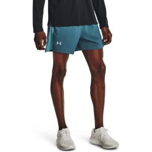 imageUnder Armour Mens Launch Stretch Woven 5inch Shorts414 Static Blue  Still Water  Reflective