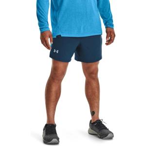 imageUnder Armour Mens Launch Stretch Woven 5inch Shorts437 Petrol Blue  Capri  Reflective