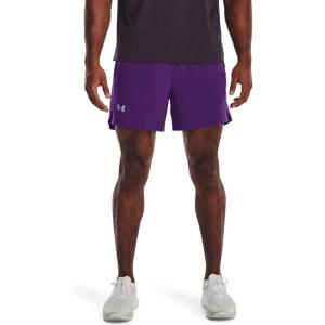 imageUnder Armour Mens Launch Stretch Woven 5inch Shorts522 Galaxy Purple  Tux Purple  Reflective