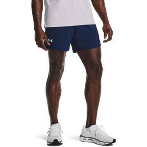 imageUnder Armour Mens Launch Stretch Woven 5inch ShortsAcademy Blue 408Reflective