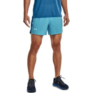 imageUnder Armour Mens Launch Stretch Woven 5inch ShortsFresco Blue 481Reflective
