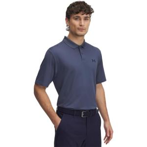 imageUnder Armour Mens Matchplay Polo044 Downpour Gray   Midnight Navy