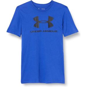 imageUnder Armour Mens Sportstyle Logo Short Sleeve TShirtJupiter Blue 584White