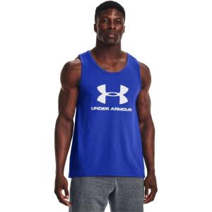 imageUnder Armour Mens Sportstyle Logo Tank486 Versa Blue   White