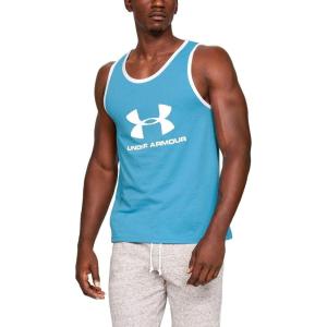 imageUnder Armour Mens Sportstyle Logo TankEther Blue White